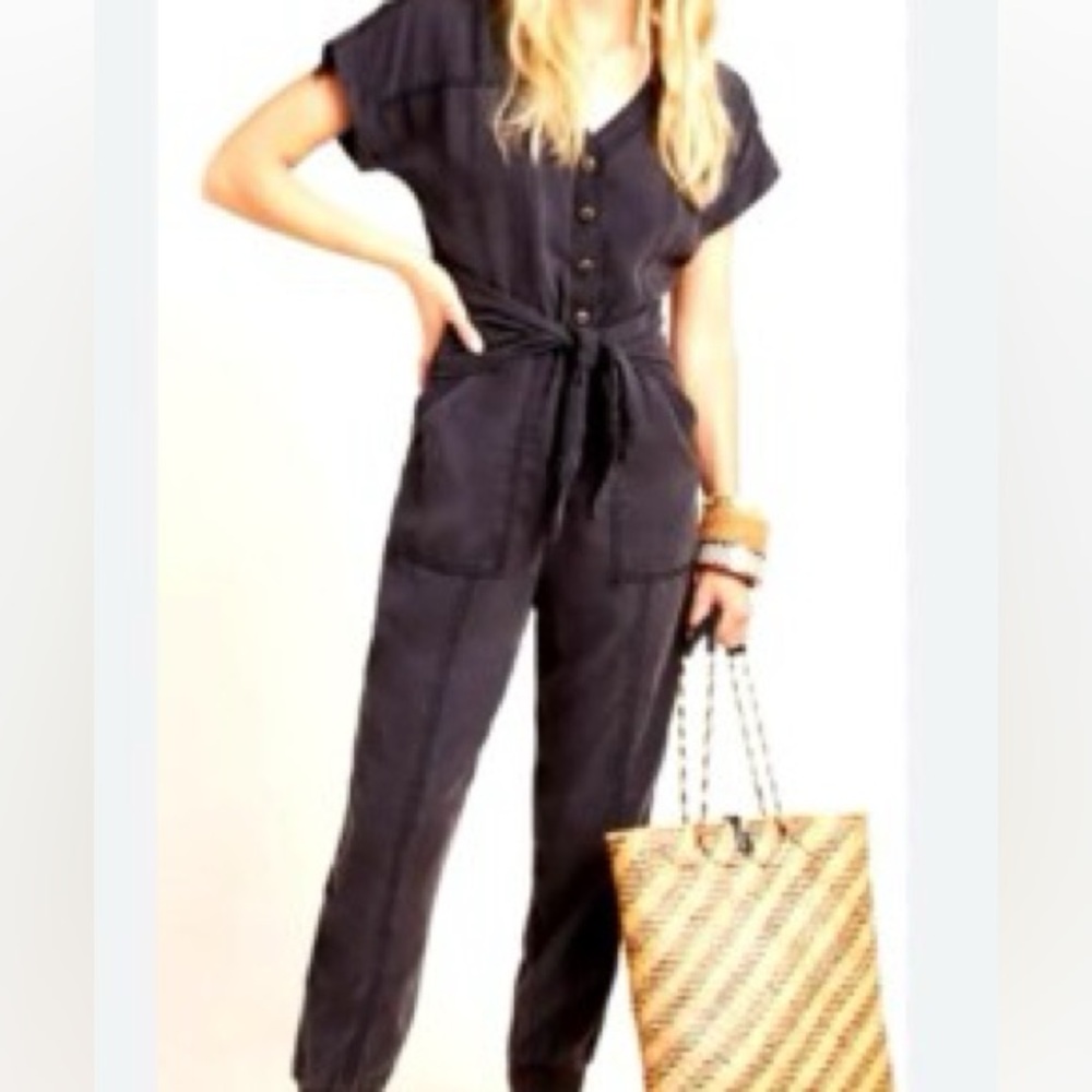 Anthropologie Huxley Utility Jogger Jumpsuit - Picture 2 of 8